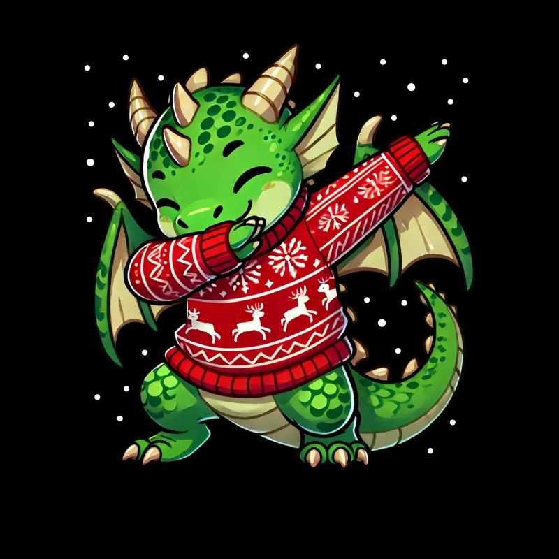 Noël Dragon Dragon Noël laid