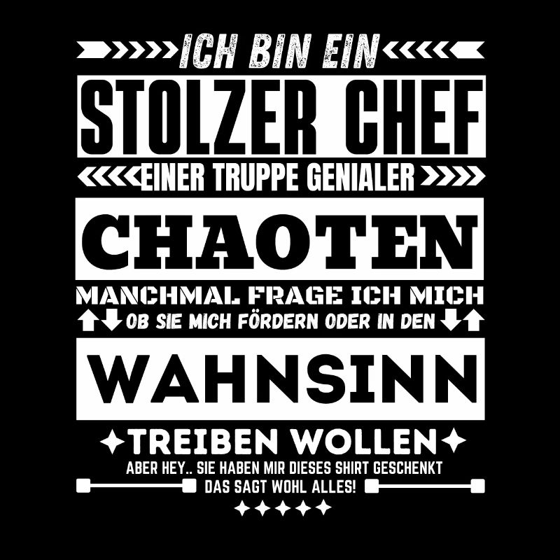 stolzer chef einer truppe genialer chaoten
