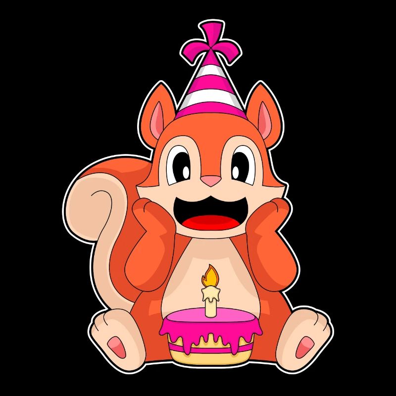 Squirrel Birthday Party Hat