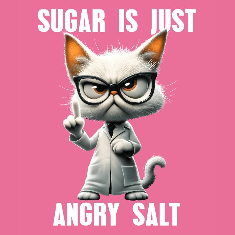 Suagar Is Just Angry Salt Science Cat Meme