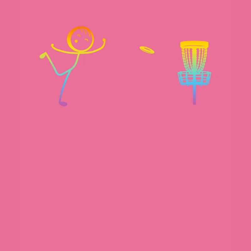 Disc Golfing Funny Disc Golf Stick Figure