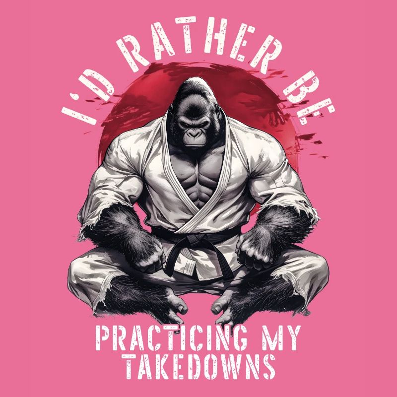 I'd Rather Be Practicing Takedowns BJJ Jiu Jitsu
