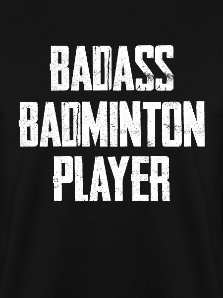 Badass Badminton Spieler