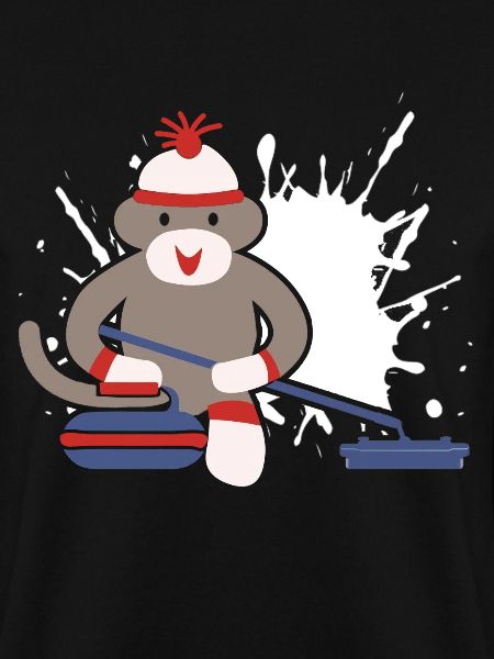 Sock Monkey Curling