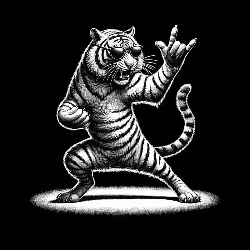 Tigre à bascule – sauvage et libre