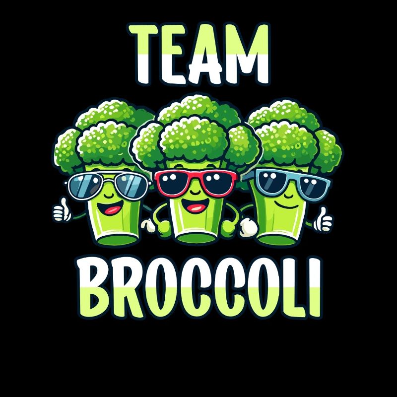 Broccoli, Vegetarian, Vegetables, Team Broccoli