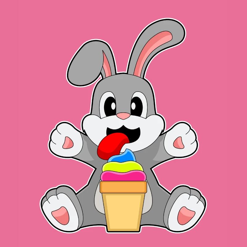 Hase Eisbecher