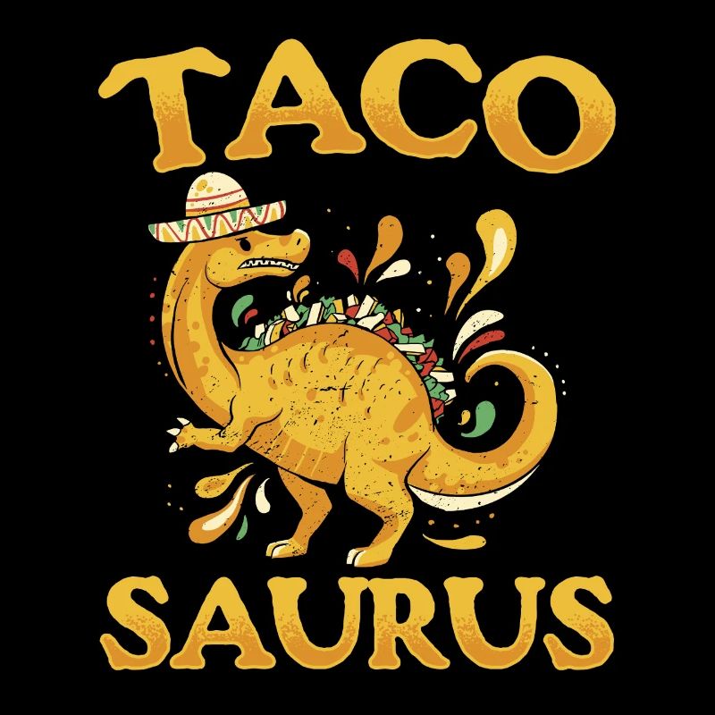 Funny Dinosaur Taco Saurus Taco Dino Funny Dino