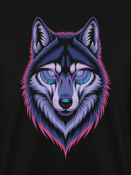 Techno Wolf Art