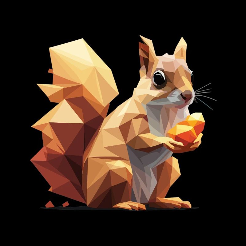 Écureuil low-poly