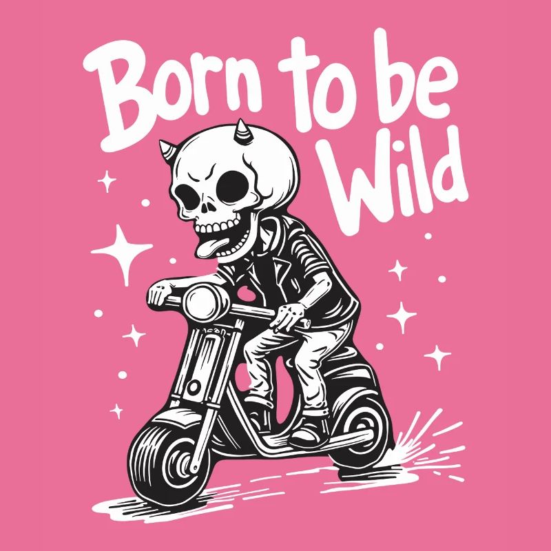 Skull Devil on Scooter