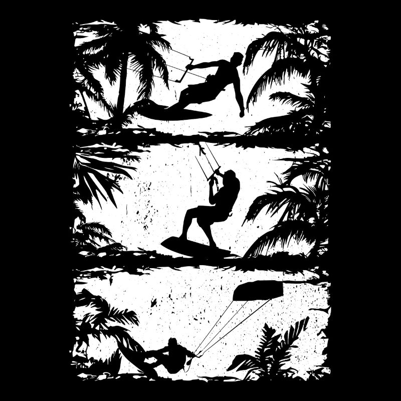 Kitesurfing Silhouette Kiteboarding Kitesurfer