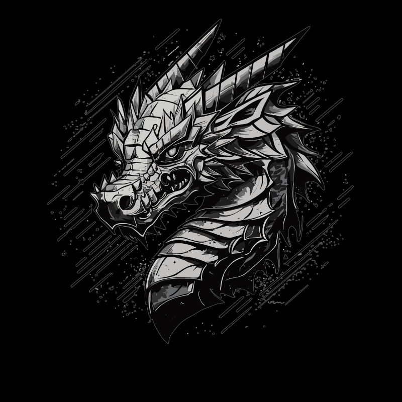 Metallischer Drache
