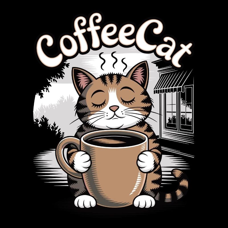 Chat de café
