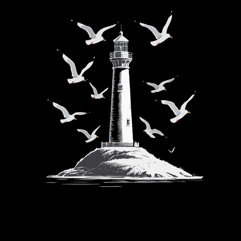Leuchturm Möwe Hafen Moin Meer See