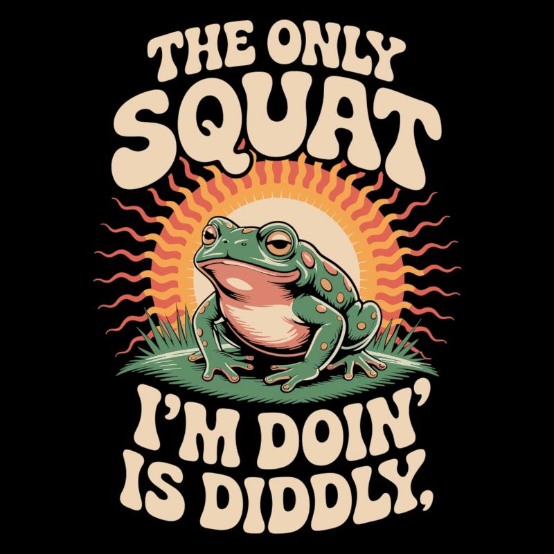 Frosch Faulheit Spruchshirt