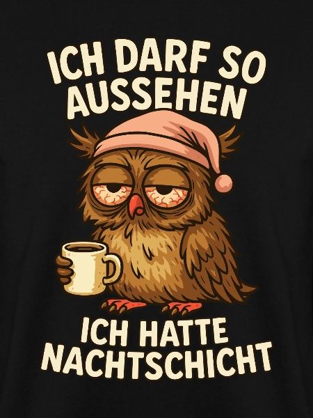 Nachtschicht Nachtdienst Krankenschwester Eule