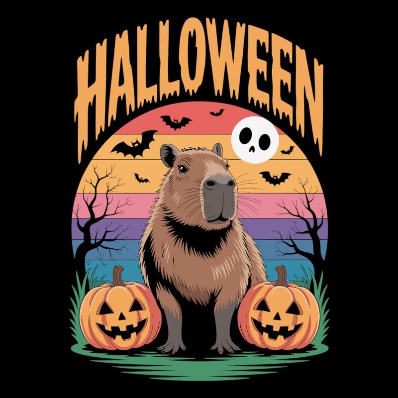 T-shirt d’Halloween Capybara