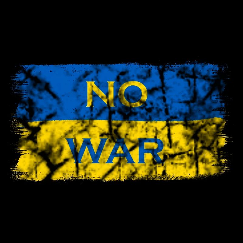 Ukraine Flagge No War