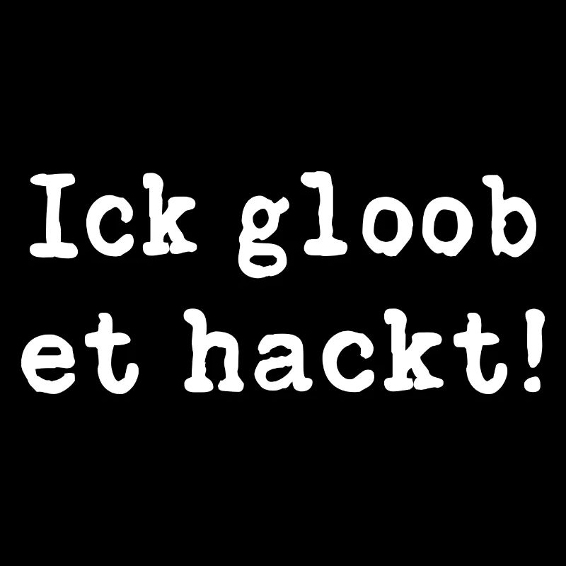 Ick gloob et havkt. Berlin Snout