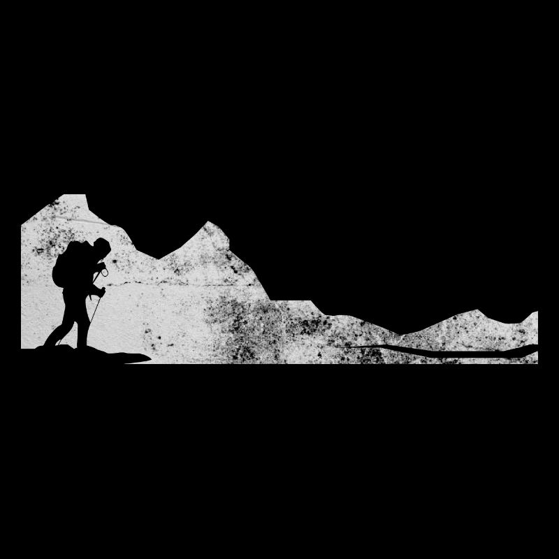 Man in nature for climbers and mountains