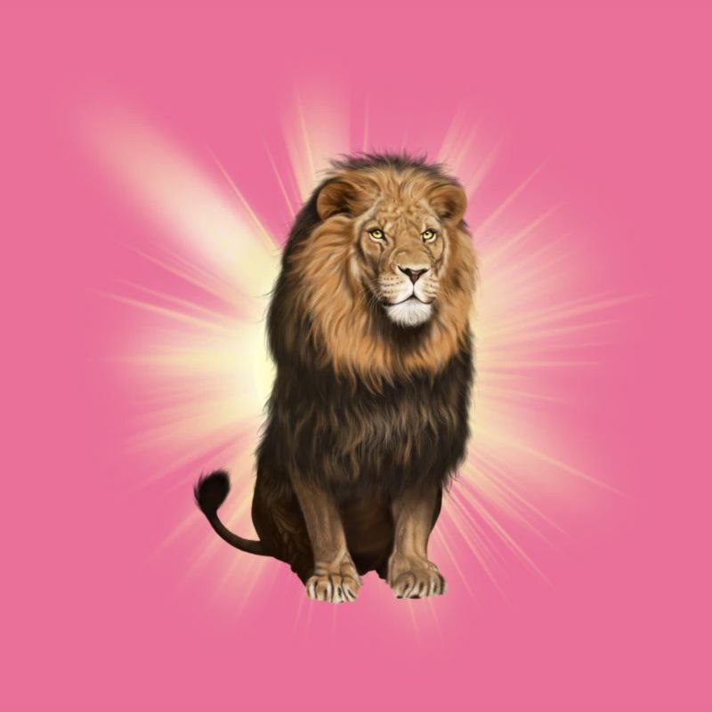 Löwe sitzend
