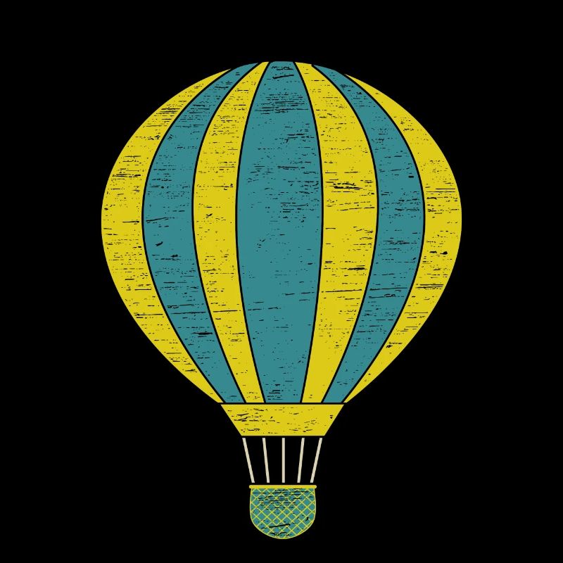 Hot air balloon gift gas fire basket