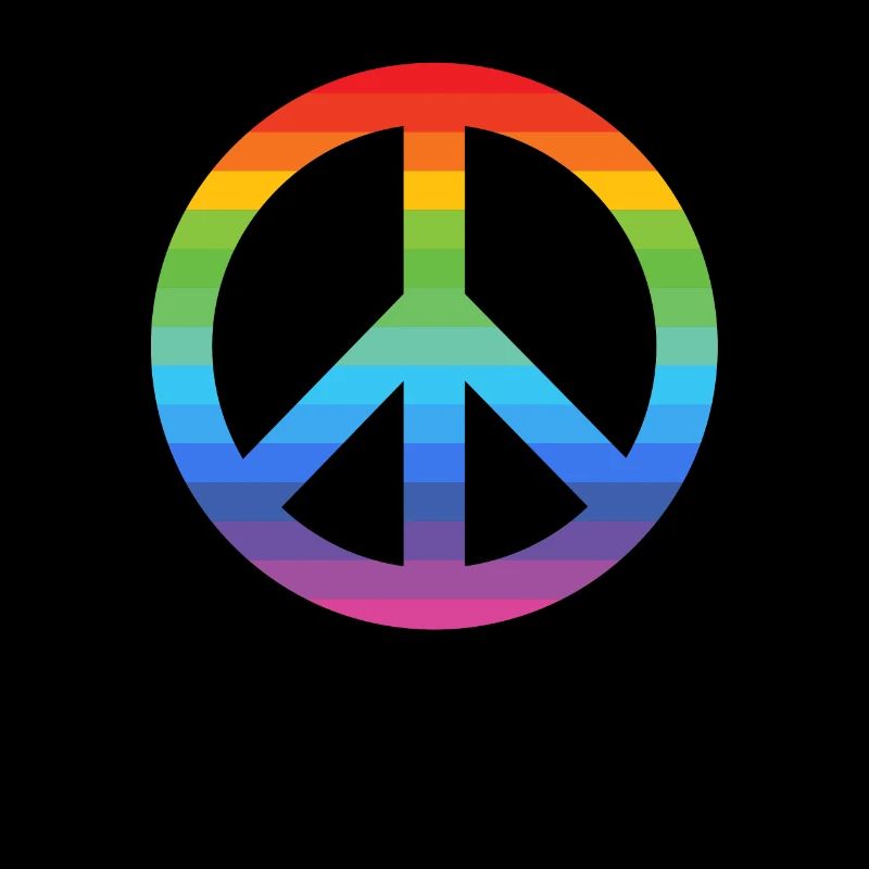 PEACE ZEICHEN LGBT PRIDE Hippie Kostüm