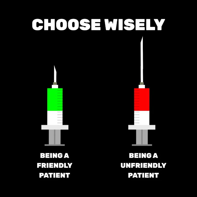 Choose Wisely Spritze Krankenpfleger Mediziner MFA