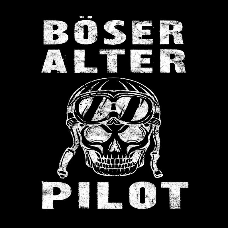 Böser Alter Pilot Flugzeug Flieger Piloten