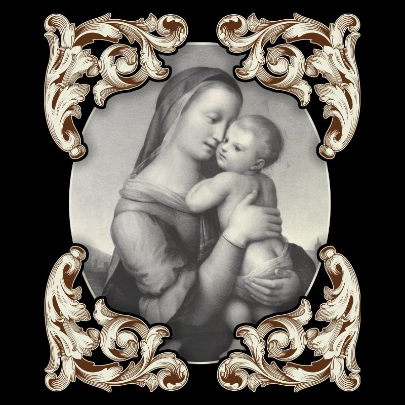 Mutter-Maria, Mother-Mary mit Jesuskind, Christus