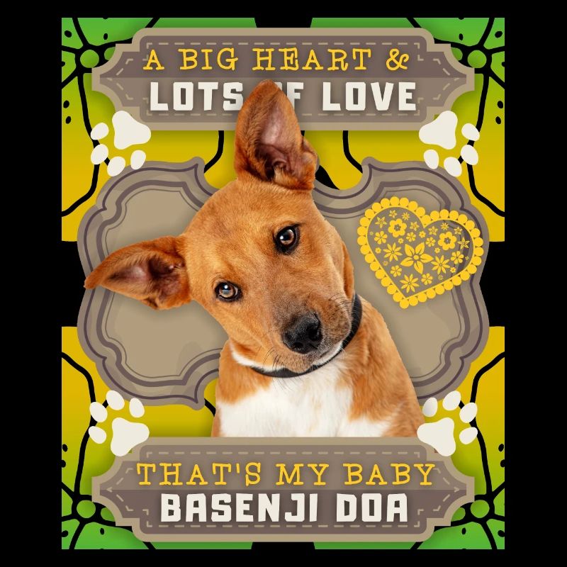 Basenji Doa, Hund, Bongo-Rassehund lustiger Spruch