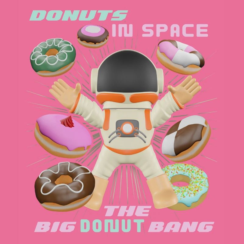 Donut space, beignets dans l’espace, drôle d’astronaute