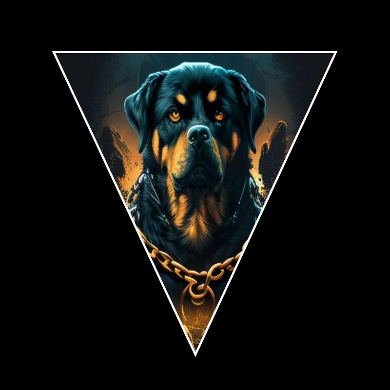 Nette Rottweiler Hunderasse Kopf
