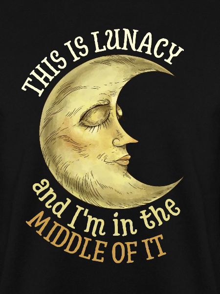 Halbmond, Mond-Vollmond, Lunacy-Spruch