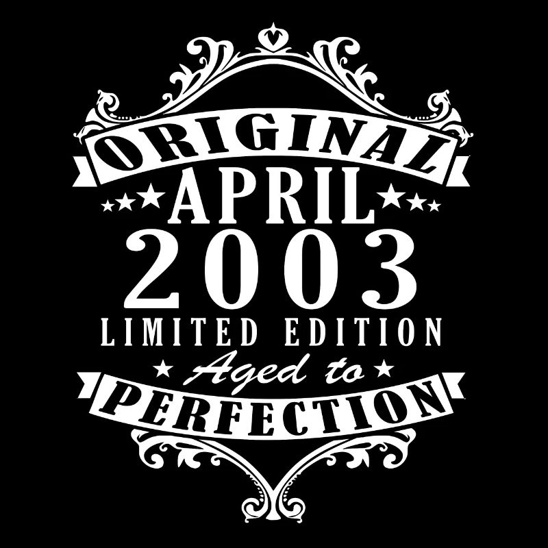 April 2003. Anniversary April 2003. Gift 2003.