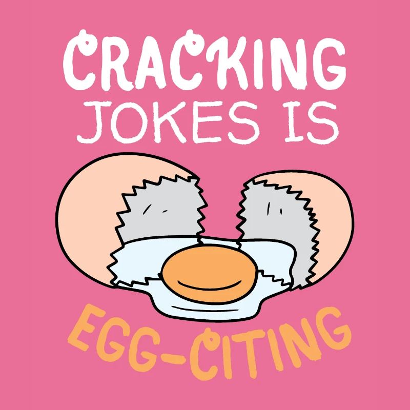 Ei, Eier, lustiger Spruch, Pun Egg-citing Witz