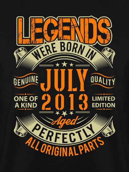 2013 July Birthday Legend