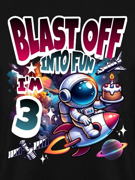 Astronaut 3rd Birthday Space