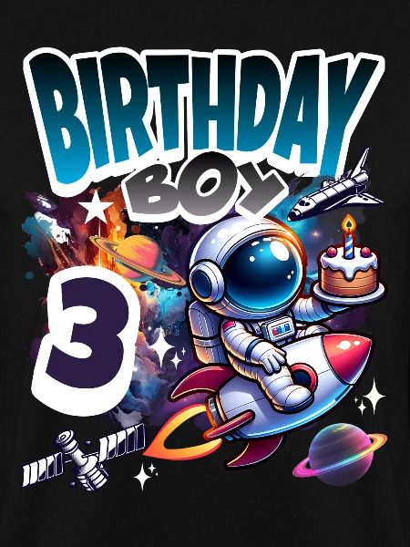 Astronaut 3rd Birthday Space