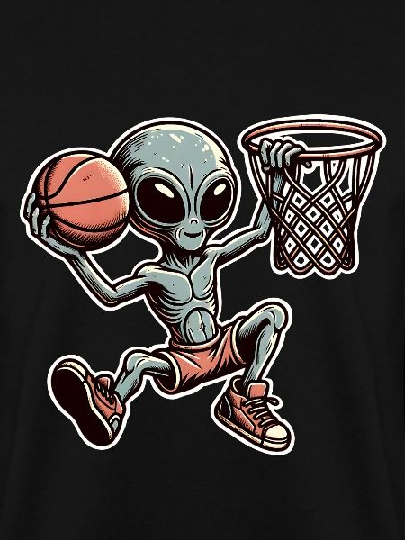 Basketball Dunking Alien