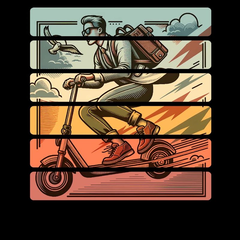 E-Scooter E-Roller Tretroller