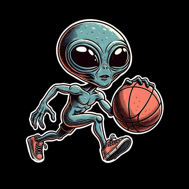 Alien Basketball Dunking