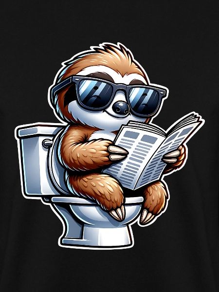 Faultier Toilette Zeitung