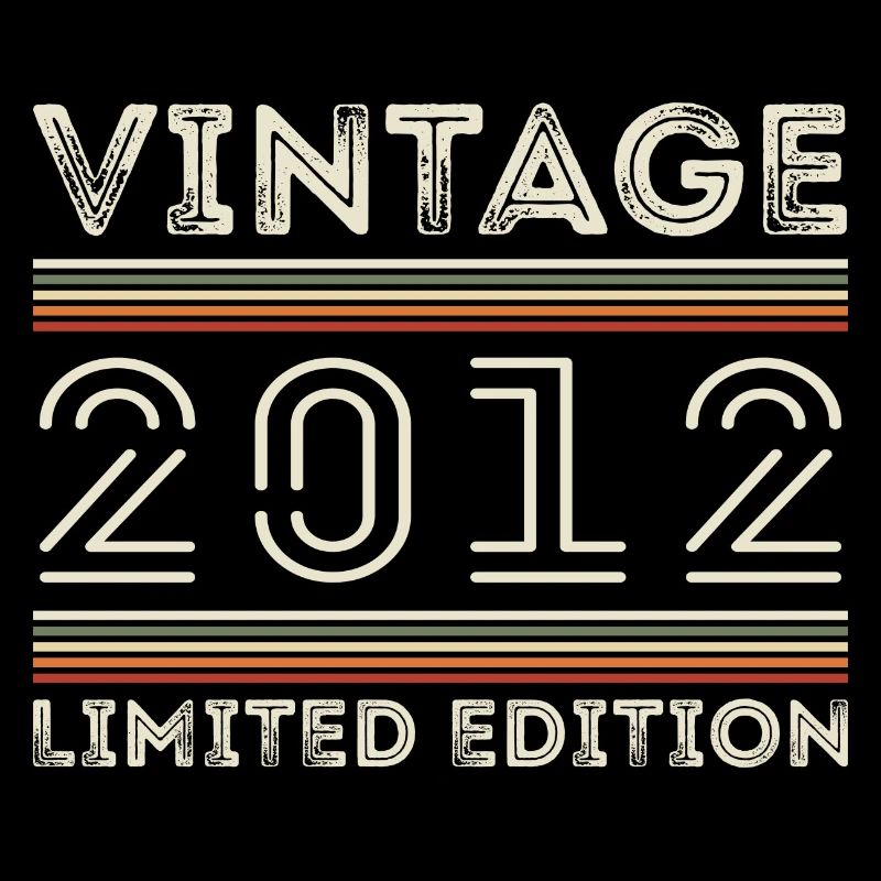 Vintage 2012 - Year 2012 Birthday Gift 2012