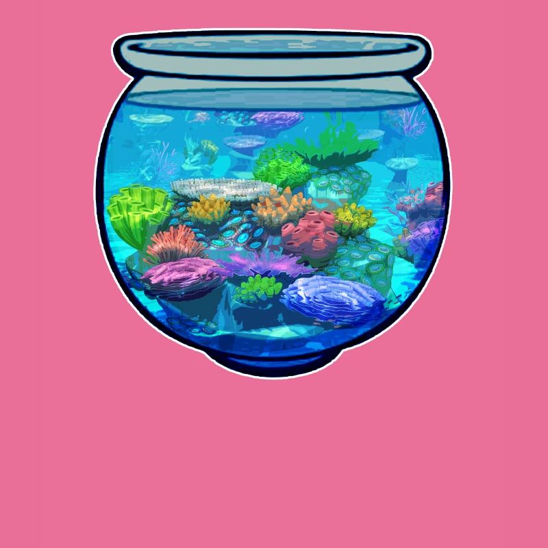 Cadeau de récif de corail sous-marin d'aquarium