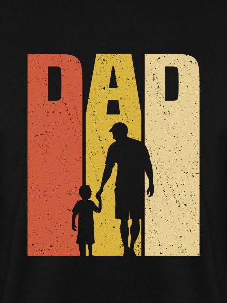 retro dad and son
