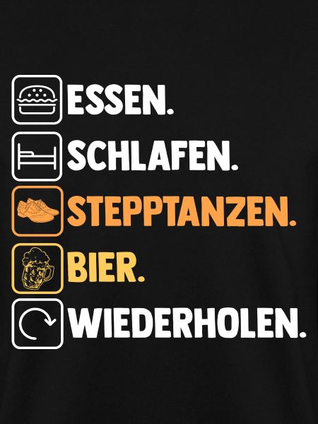 Tänzer Bier Stepptanz
