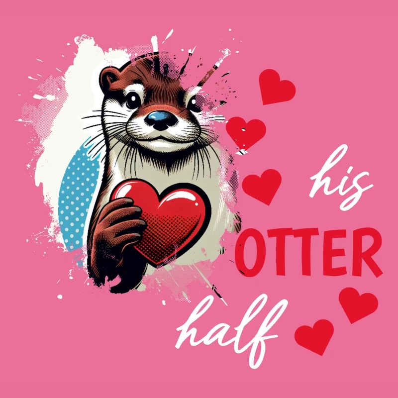 Otter half liebe geschenk