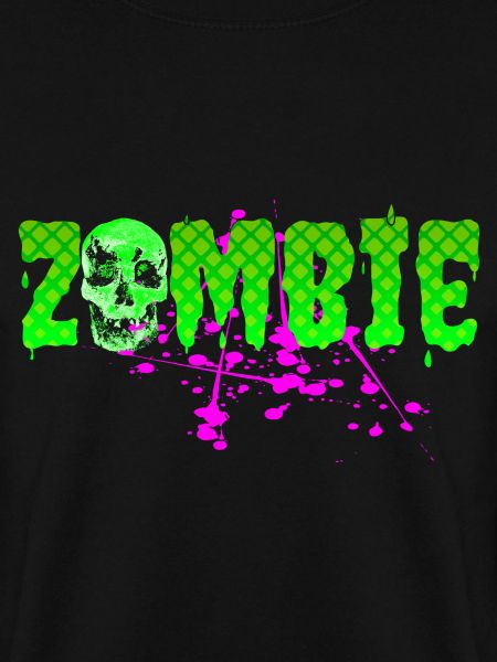 Zombie Schriftzug mit Schädel